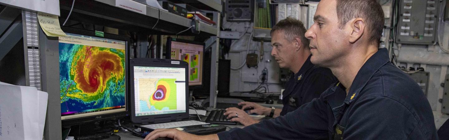 U.S. Navy meteorologists