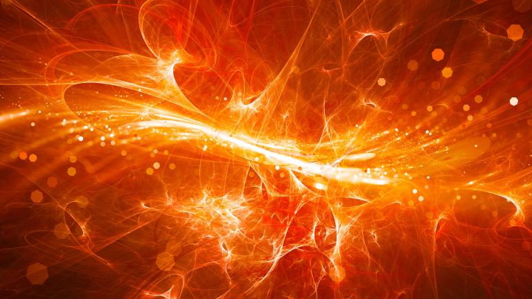 rendering of energetic plasma