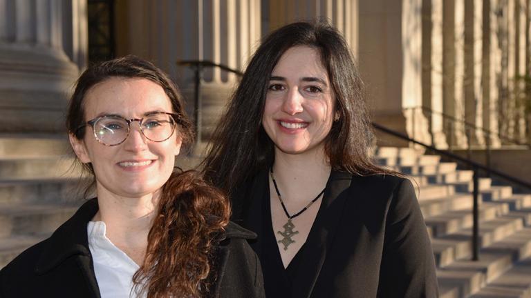 Elizabeth Yarina (left), a doctoral student in the Department of Urban Studies and Planning, and Courtney Lesoon, a doctoral student in the Department of Architecture, have been awarded Fulbright-Hays Scholarships to support their full-time dissertation research abroad.