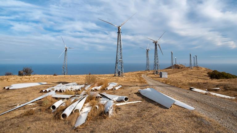 Decommissioned wind turbines