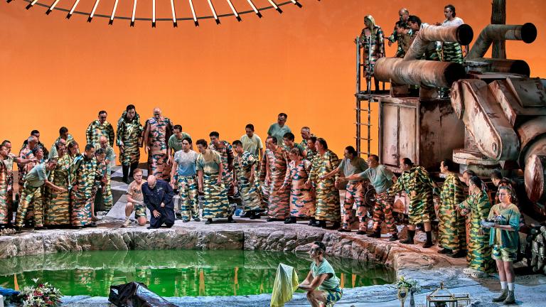 Director and MIT Professor Jay Scheib speaks about his widely heralded production of Wagner’s “Parsifal” opera at the Bayreuth Festival, which features an apocalyptic theme and augmented reality headsets for the audience.