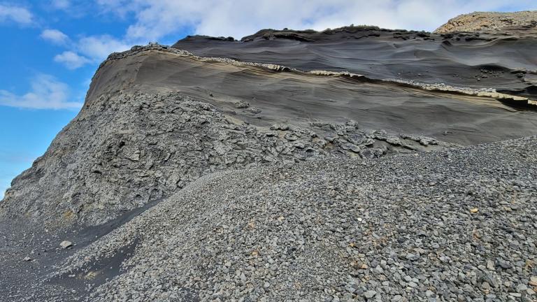 MIT researchers used samples of basalt, excavated from a quarry in Iceland (shown here), to study their carbon-storing capacity.