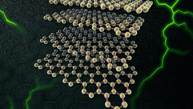 New research uncovered a link between properties of graphite and how the material behaves in response to radiation. “It seems like after graphite is irradiated for so long, it starts recovering,” says Sean Fayfar.