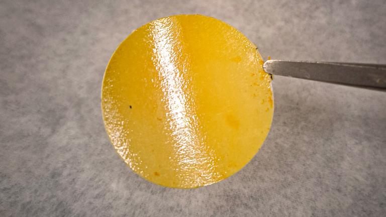 MIT engineers developed a membrane, pictured, that filters the components of crude oil by their molecular size, an advance that could dramatically reduce the amount of energy needed for crude oil fractionation.