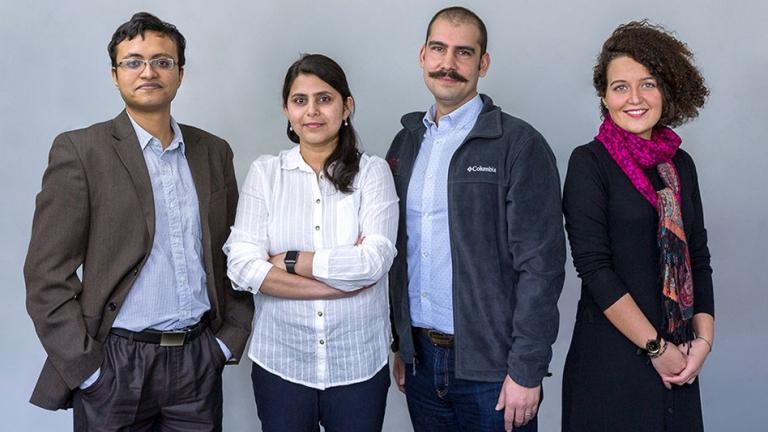 Left to right: Tapajyoti Ghosh, Naga Srujana Goteti, Emre Gençer, and Maryam Arbabzadeh