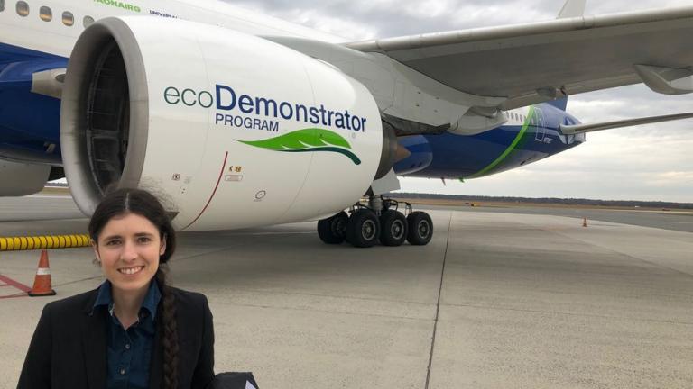 “I knew the science was sound, I knew the math was sound, but even when everything is going as planned and you are actually seeing it happening with your own eyes, it’s still surreal,” says Jacqueline Thomas PhD ’20 on watching a Boeing 777 commercial airplane land using an approach she designed as an MIT grad student.