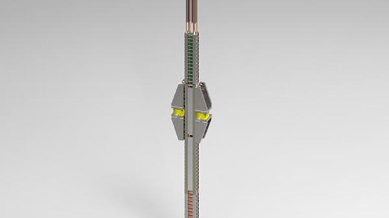 Cable assembly is long, thin, metalic.