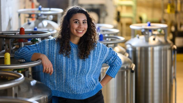 For her doctoral research, Zoe Fisher is extending her master’s work to explore defects in ceramics — specifically, in alumina.