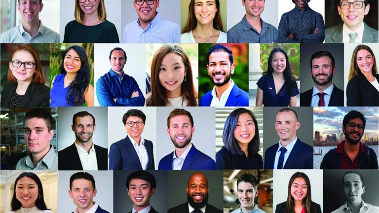 The 2020 MIT Energy Conference organizers. Thomas “Trey” Wilder (bottom row, fourth from left), an MBA candidate at the MIT Sloan School of Management, spearheaded the organization of this year’s conference, which had less than a month to transition to a virtual event.