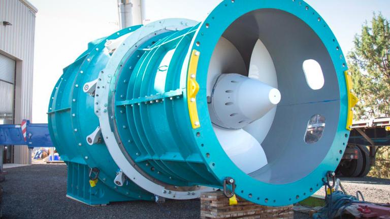 A fish-safe turbine designed by Natel Energy.