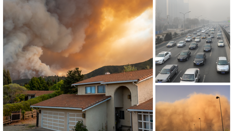 MIT researchers demonstrate that over 50 percent of the world’s population would still be exposed to PM2.5 concentrations that exceed new air quality guidelines due to large natural sources of particulate matter — dust, sea salt, and organics from vegetation — that still exist in the atmosphere when anthropogenic emissions are removed from the air.