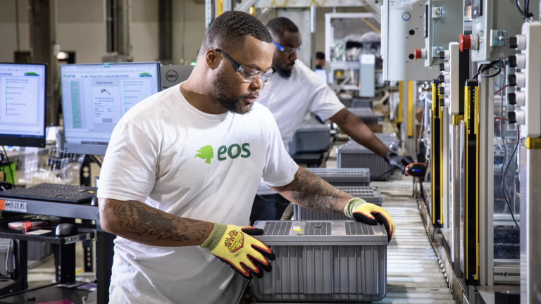 Manufacturing at Eos Energy