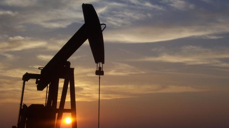 a pumpjack on an oil well in West Texas
