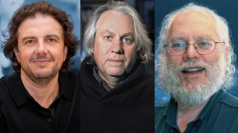 Left to right: David Sabatini, Kerry Emanuel, and Peter Shor, 2020 recipients of BBVA Frontiers of Knowledge Awards