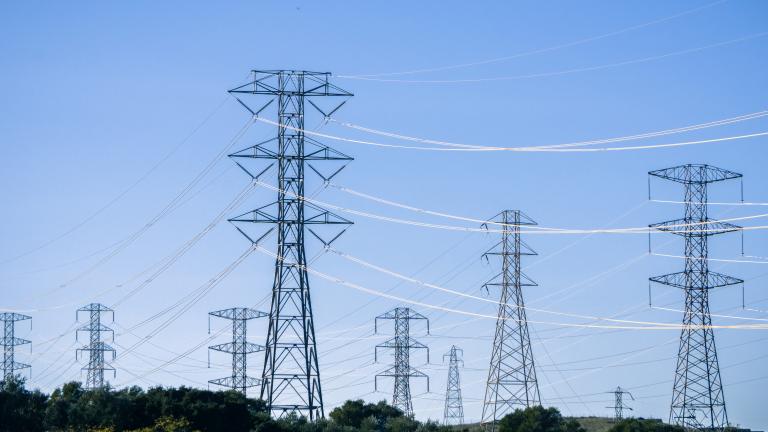 Image of electricity transmission towers