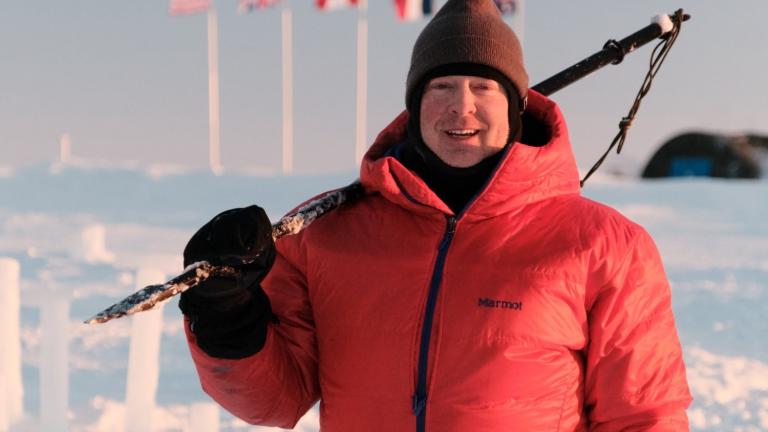 David Whelihan has traveled to the Arctic over the past few years to test prototype low-cost sensor nodes designed to monitor loss in Arctic sea ice extent and thickness. 