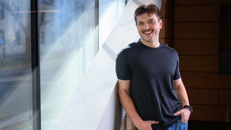 As a scientist and a musician, Perrin Davidson notes, “I’m constantly learning how to do things.” He and his PhD advisor, Daniel Rothman, play music together most weeks.
