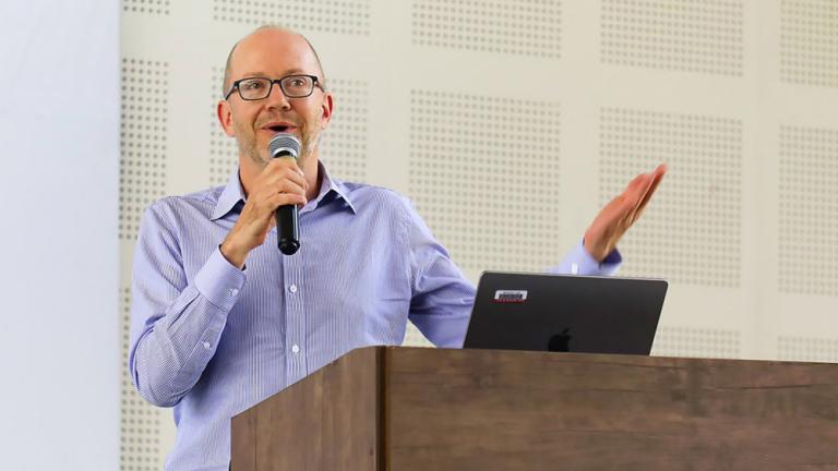 MIT professor of political science Evan Lieberman discusses his research at the Kwame Nkrumah University of Science and Technology (KNUST) in Kumasi, Ghana.