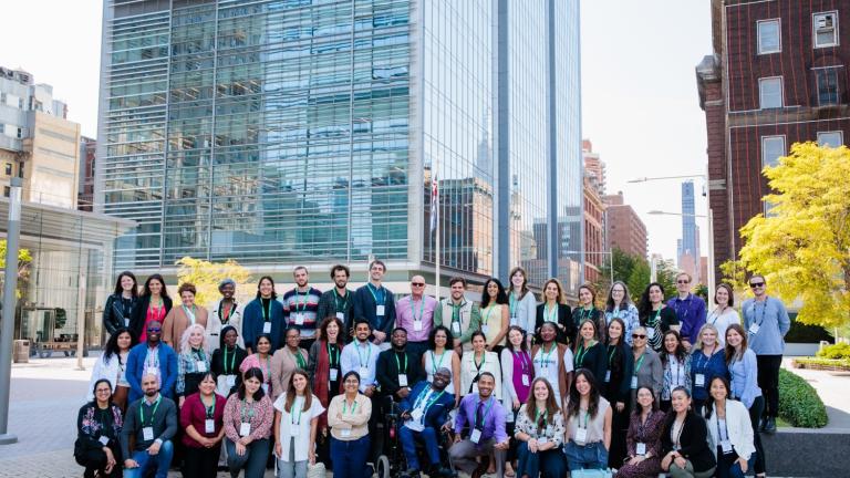 The 2022 Solver Class in New York City during the Solve Challenge Finals. These innovators will join us on MIT’s campus in May.