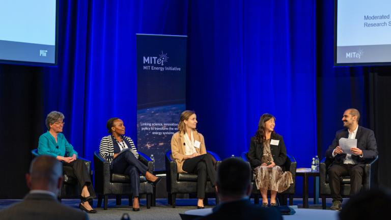 At MITEI’s 2022 Spring Symposium, the “Options for producing low-carbon hydrogen at scale” panel laid out existing and planned efforts to produce hydrogen at scale to help achieve a decarbonized energy system.
