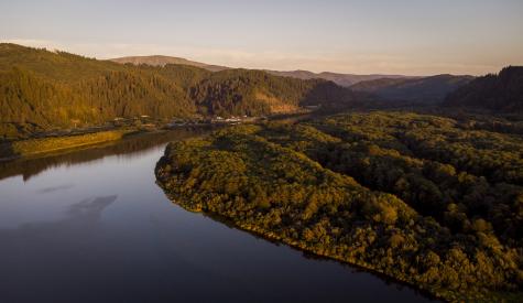 The town of Klamath, California, is located near the mouth of the Klamath River.