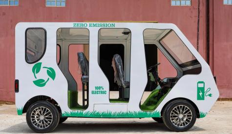 Phoenix Renewables maintains a fleet of a dozen retrofitted electric minibuses capable of covering a distance of 150 kilometers on a charge.