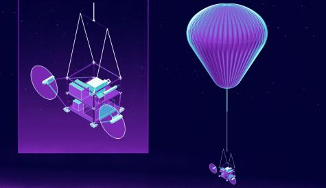 Early illustration of the SCoPEx propelled balloon.