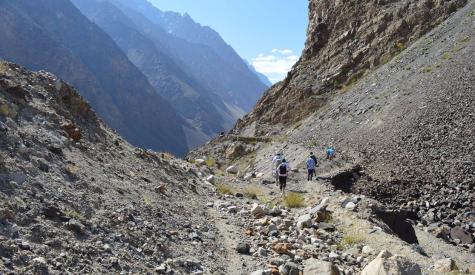 An MIT team explores the mountains of Tajikistan in 2019 while working with a local village on a plan to move to safer ground.