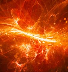rendering of energetic plasma