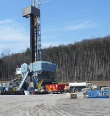 Photo: Marcellus Shale drilling site (Source: Flickr/Penn State)