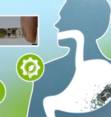 Using materials that are safe for human consumption, MIT researchers have created tiny batteries that could be used to power ingestible electronic devices. The entire battery is bioresorbable, meaning that it can be fully broken down and absorbed by the body.