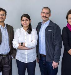 Left to right: Tapajyoti Ghosh, Naga Srujana Goteti, Emre Gençer, and Maryam Arbabzadeh