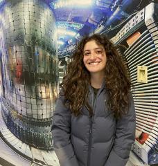 During her high school internship at the MIT's Plasma Science and Fusion Center, Tuba Balta explored different ways to educate the public about fusion energy. "It just made me happy to help other people understand it," she says. 