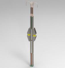 Cable assembly is long, thin, metalic.