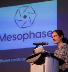 The winner of this year’s MIT Water Innovation Prize, Mesophase, has developed a surface coating designed to improve the efficiency of condensers used in power plants around the world. “When compared to what’s on the market, we believe you’ll see a record performance in terms of both heat transfer and lifetime,” says Yajing Zhao SM’18. 