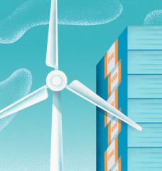MIT researchers investigated six mathematical representations to evaluate the potential added value of a battery in an energy system that pairs battery storage with an offshore wind farm. 