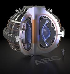 illustration of tokamak with interior cut-away