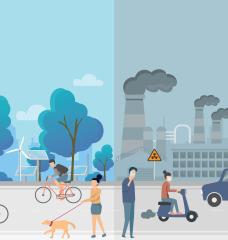 MIT researchers found that industry’s actions to shrink their carbon footprint — like buying renewable electricity or reducing air travel — can both cut CO₂ emissions but have very different impacts on overall air quality.