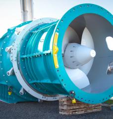 A fish-safe turbine designed by Natel Energy.