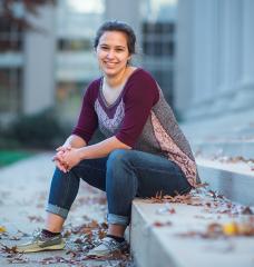 “I was looking for a research opportunity with tangible applications, and that’s what I found at the lab,” says Nina Levine. “The work we’re doing has clear implications for making the world safer.”