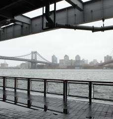 New York City’s East River rising during Hurricane Sandy.