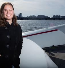 Throughout her undergraduate studies in Course 2-OE, MIT senior Michelle Kornberg has had opportunities to work on technologies in Boston Harbor and the Charles River.
