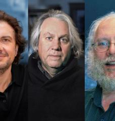 Left to right: David Sabatini, Kerry Emanuel, and Peter Shor, 2020 recipients of BBVA Frontiers of Knowledge Awards 