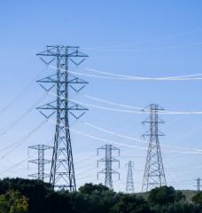 Image of electricity transmission towers