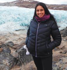 EAPS graduate student Meghana Ranganathan studies glaciers to better calibrate climate models.