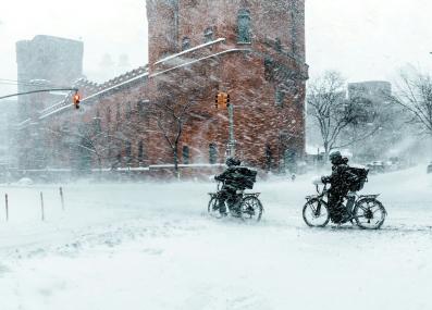 winter storm in New York City